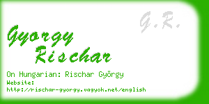 gyorgy rischar business card